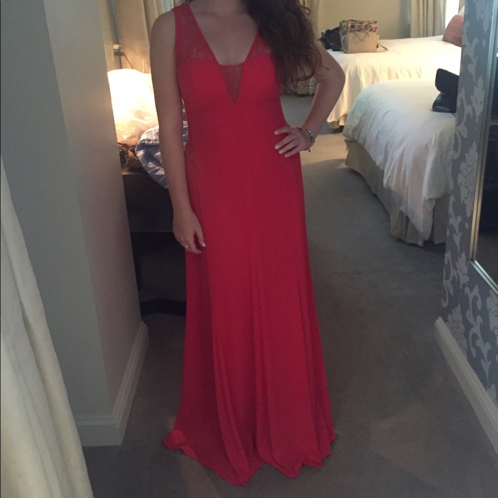 Lipstick Red Max Azria Ariel Gown