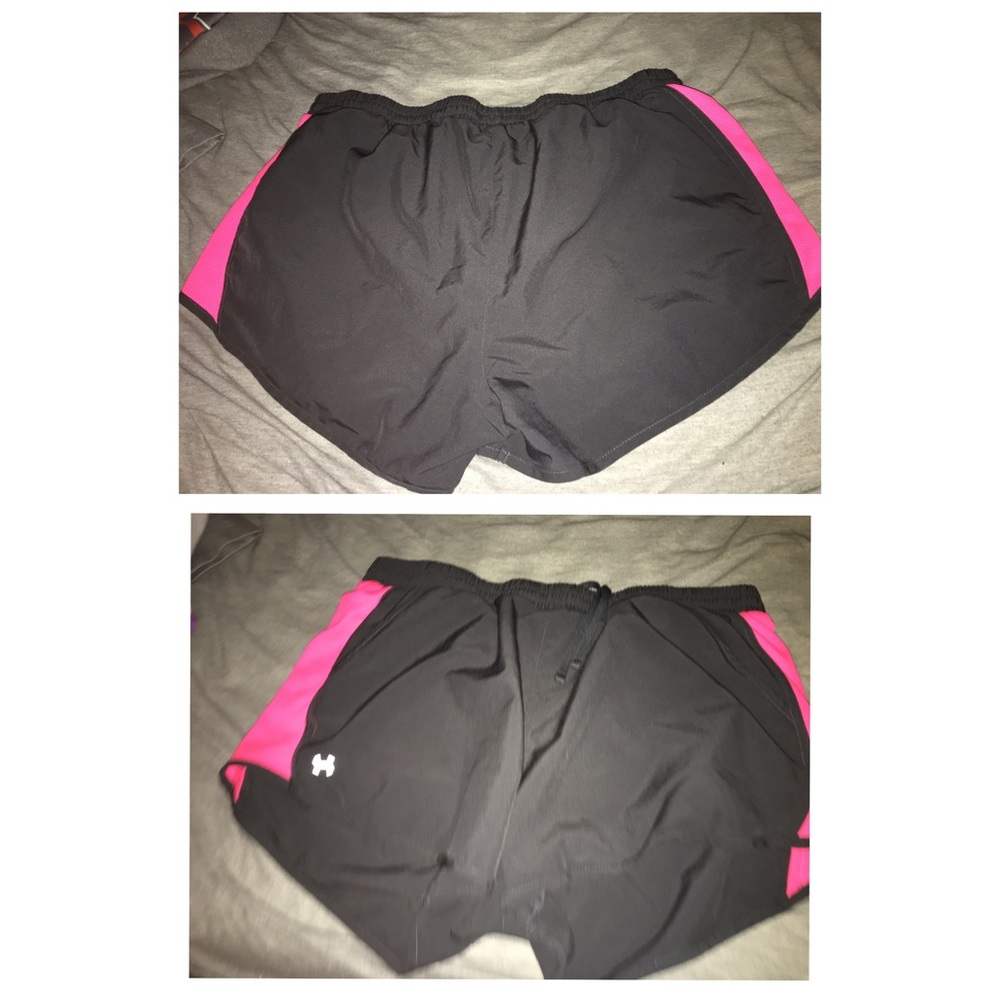 Dark gray and pink Under Armour Shorts