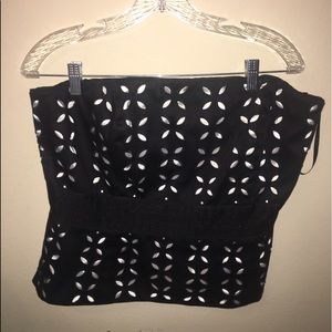 Circle cut-out bustier. Very good cond., worn once