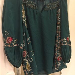 Nanette Lepore beaded and embroidered top