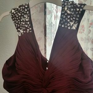 Grape bridesmaid dress
