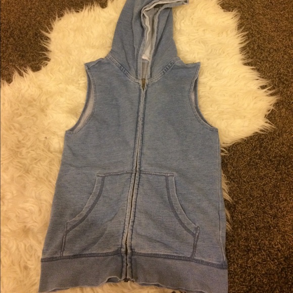 H\u0026M Jackets \u0026 Coats | H\u0026M Vest with Hoodie | Color: Blue | Size: 6-8 Y | Zenpazcoguin's Closet
