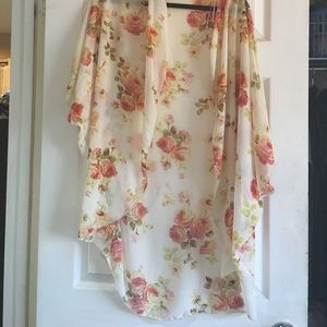 Gorgeous, Long, Floral Kimono