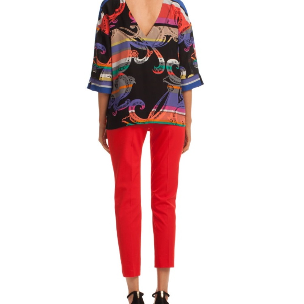NWT Trina Turk Cropped Red Pants Size 6