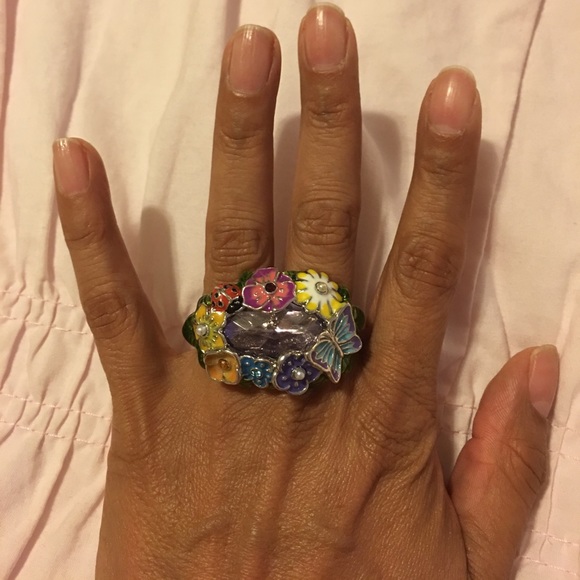 two fingers butterfly ring - Picture 2 of 4