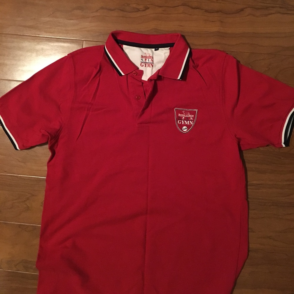 Harmont & Blaine red men's polo shirt