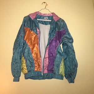 Retro colorful Windbreaker