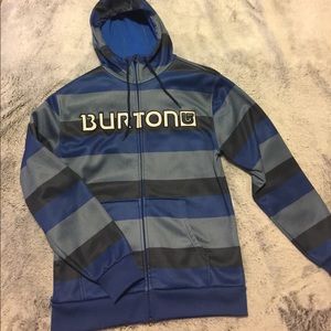 Men's Burton Dry Ride Zip Up hoodie.
