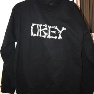 black obey crewneck