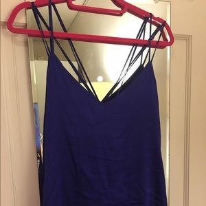 Milly strappy silk top