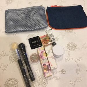 Ipsy bag bundle: lipstick, face cream, brushes