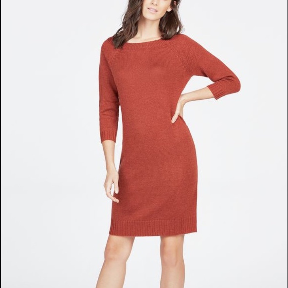Burnt Orange sweater dress!