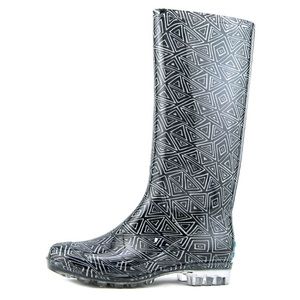 NWT TOMS Blue Pattern Rainboots ☔️ Size 9