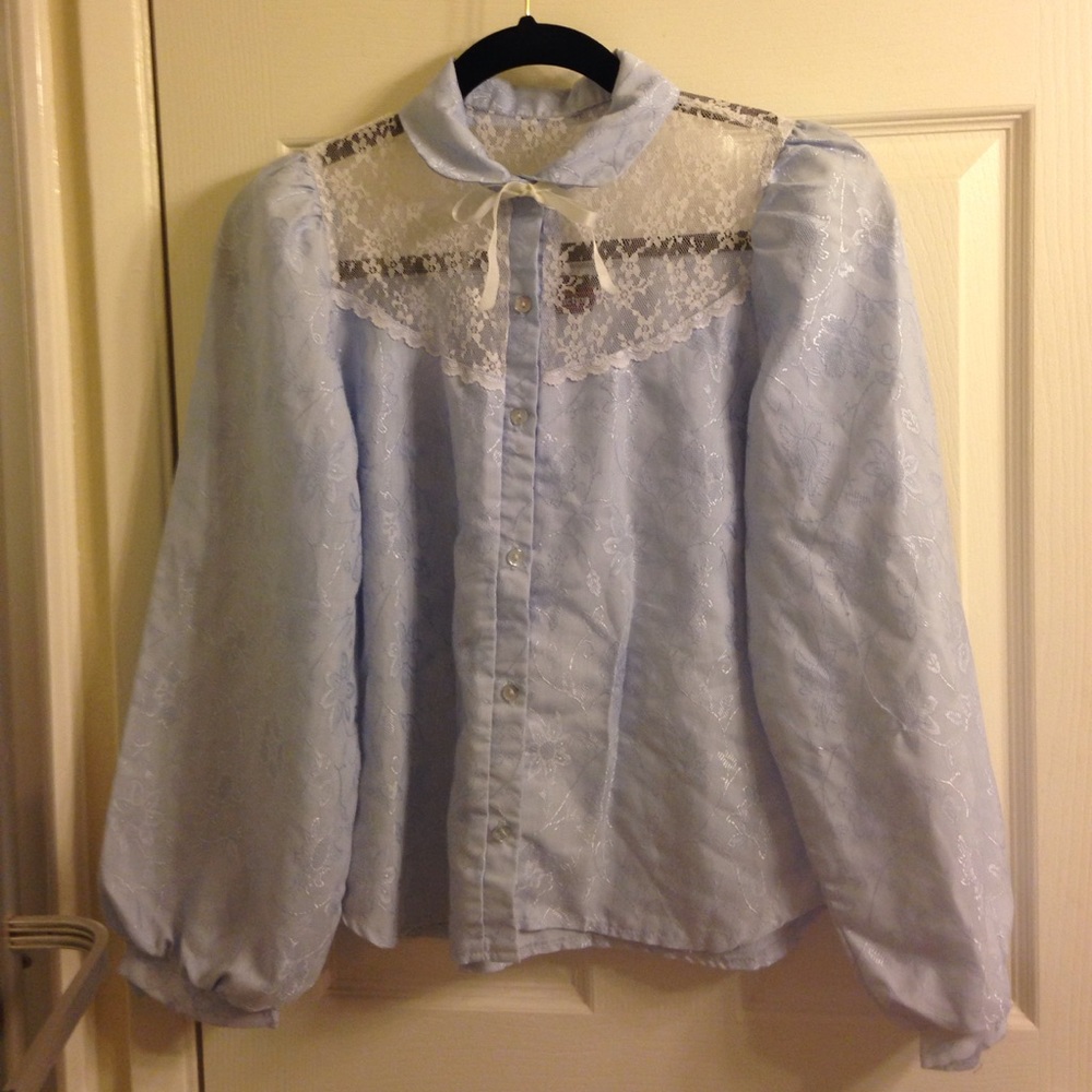 Vintage prairie style tie button up