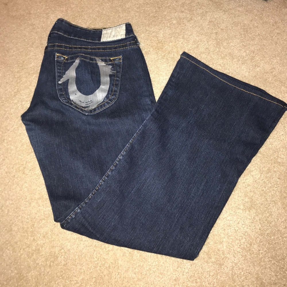 True Religion metallic pocket jeans 31