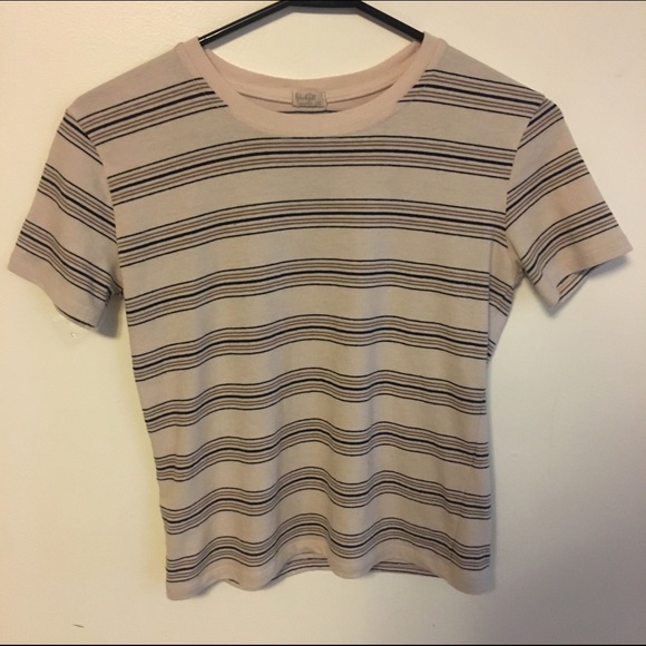 John Galt Striped Ribbed Tee - Picture 2 of 4