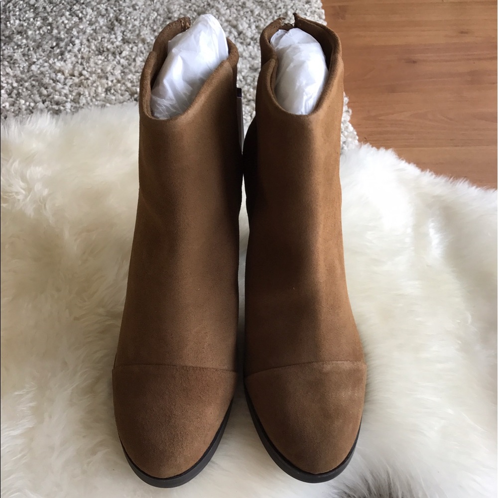 Mango - Leather booties with 4" heel, 38 EUR