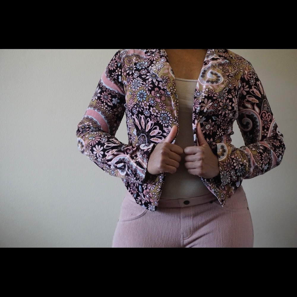 Floral blazer