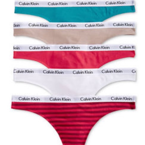 Calvin Klein Carousel Thong 5-Pack - Picture 1 of 4