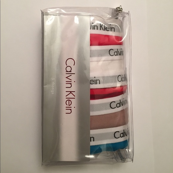 Calvin Klein Carousel Thong 5-Pack - Picture 2 of 4
