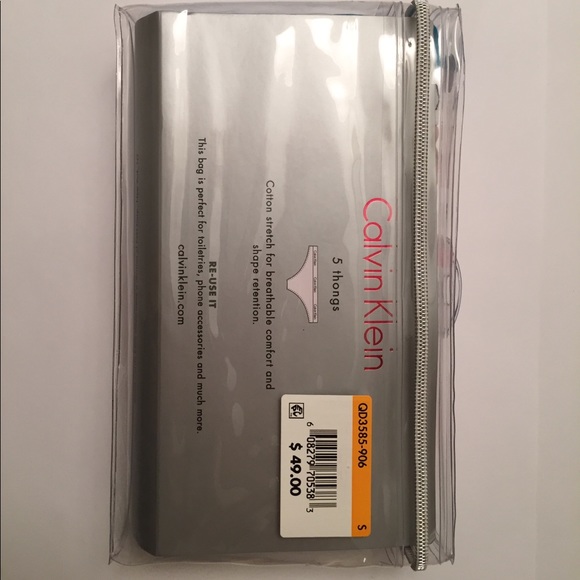 Calvin Klein Carousel Thong 5-Pack - Picture 3 of 4