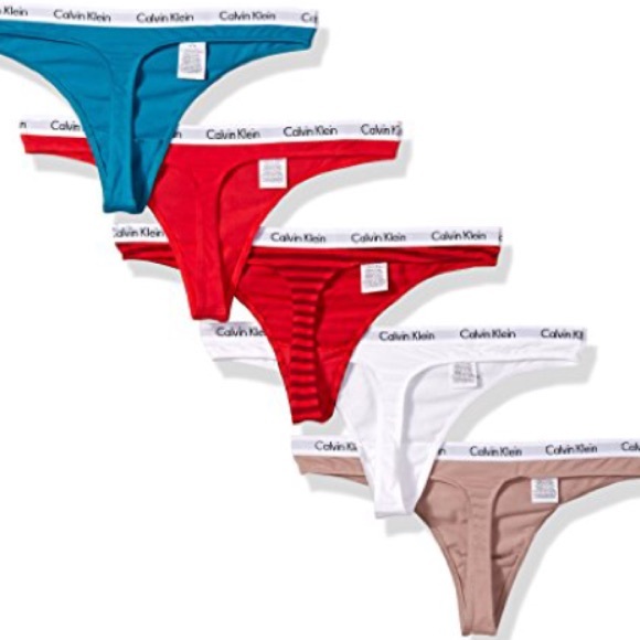 Calvin Klein Carousel Thong 5-Pack - Picture 4 of 4