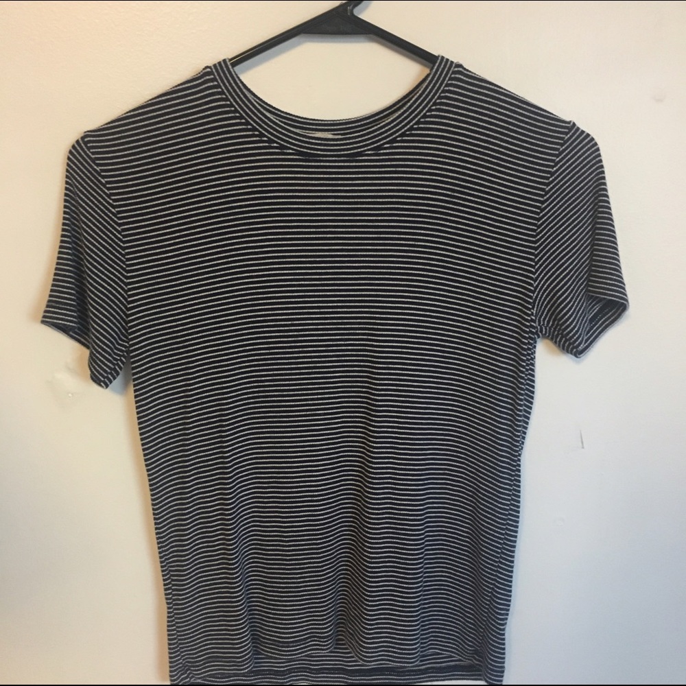 John Galt Ribbed Striped Tee