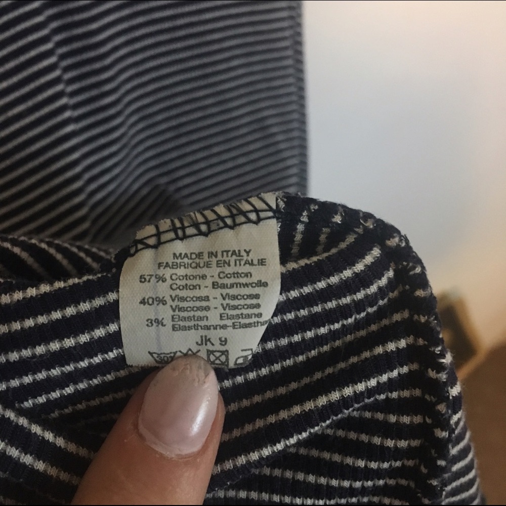 John Galt Ribbed Striped Tee - Picture 4 of 4