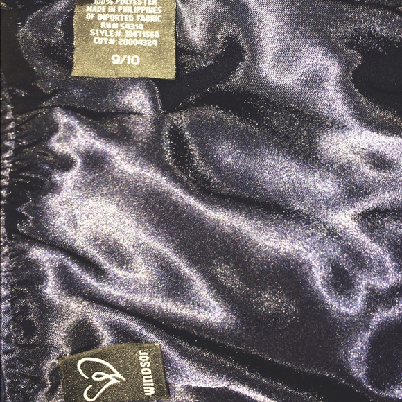 Navy Blue High-Low Dress - Picture 4 of 4