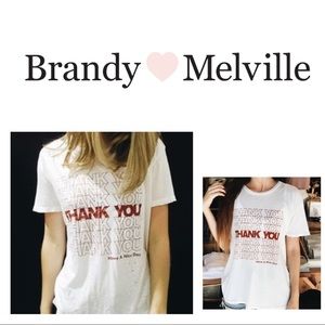Brandy Melville "Thank You" Tee