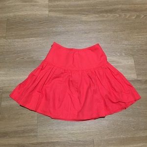 J.Crew pleated cotton-linen mini skirt (00)