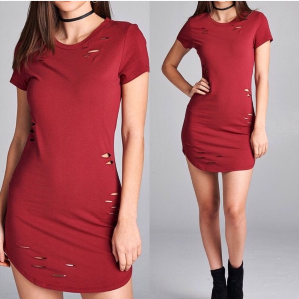 Distressed dress