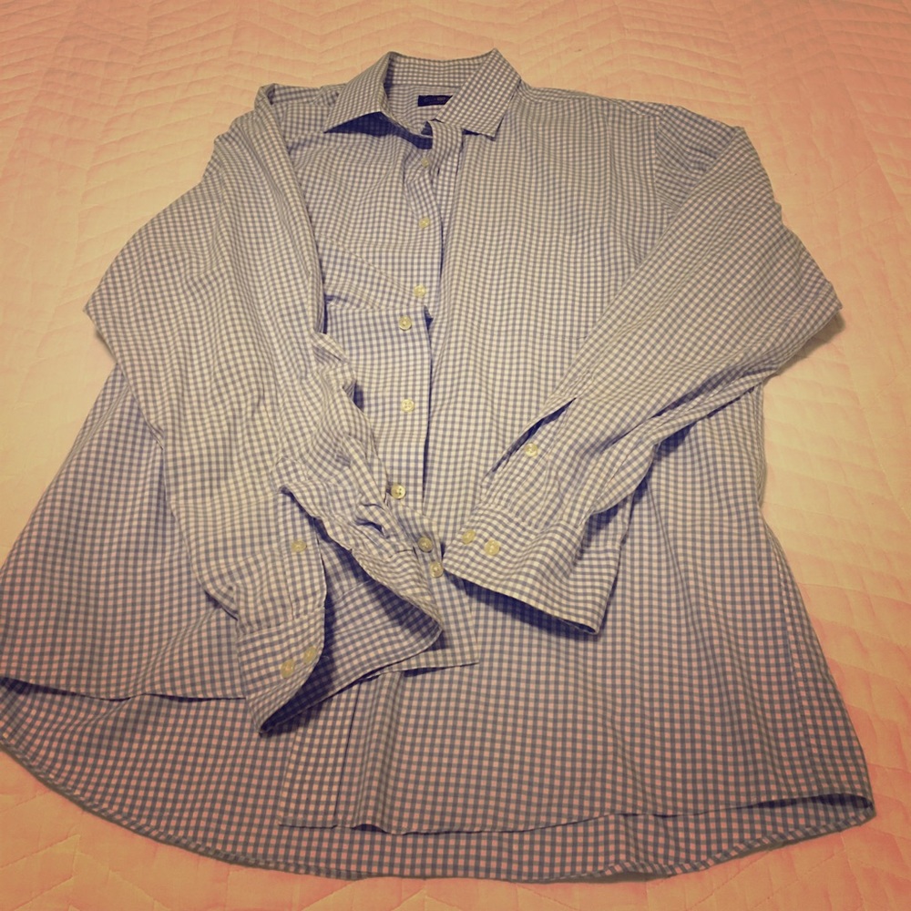 Men's Plaid Button Up - Like New - 16 1/2