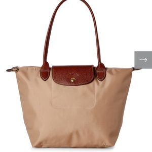 Small Longchamp tan bag