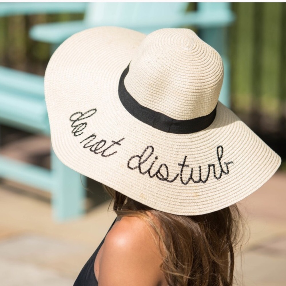 Do not disturb beach hat