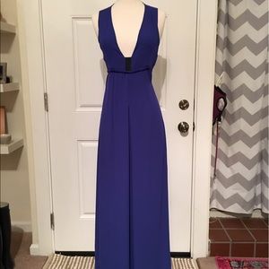 Cobalt blue wide leg jumpsuit