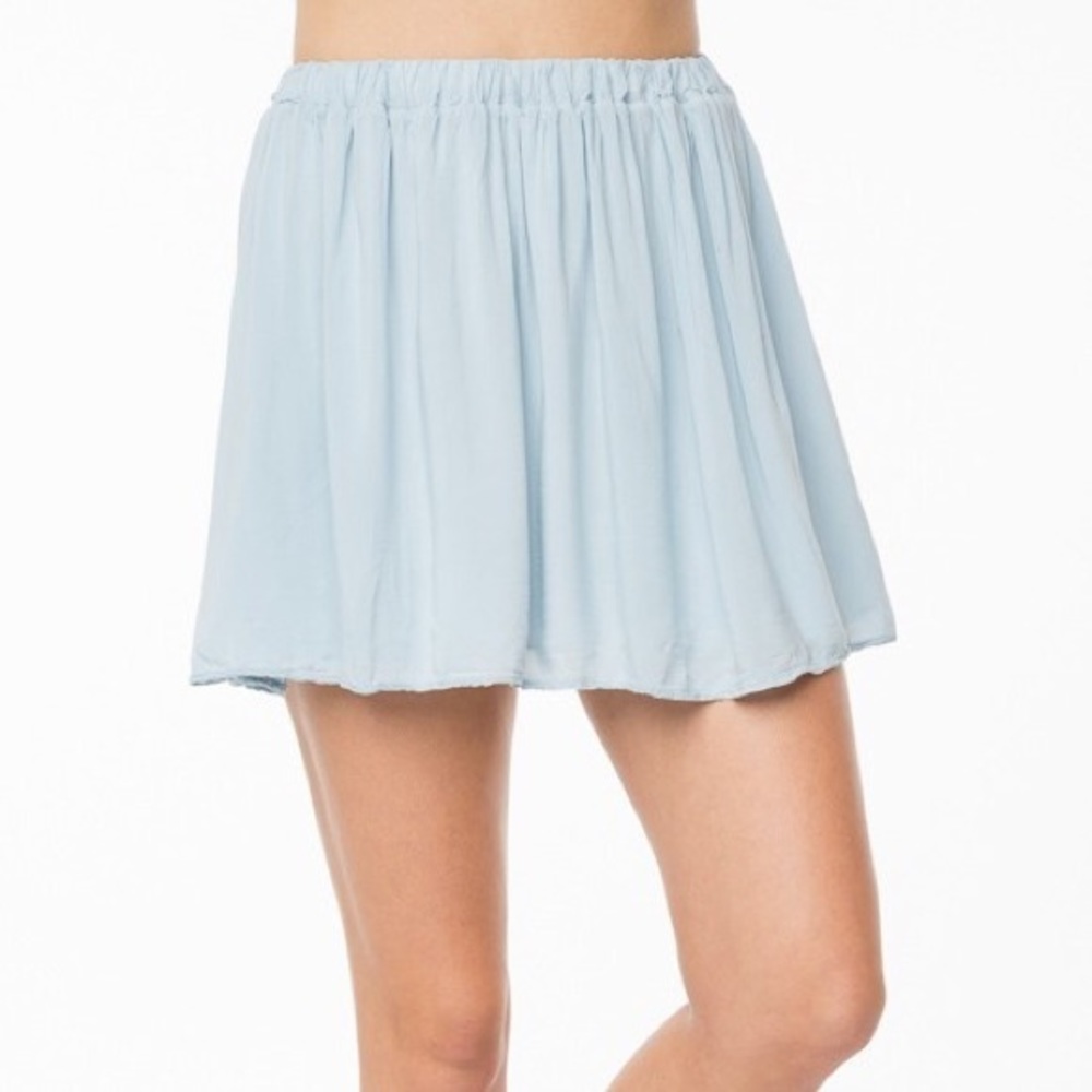 Brandy Melville light blue skater skirt