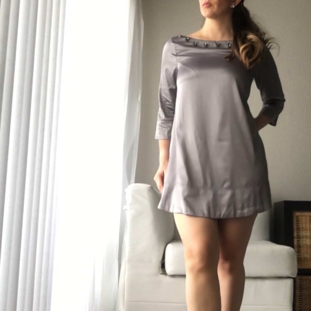 Forever 21 silver beaded tunic