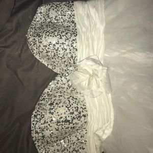 White sequin dress