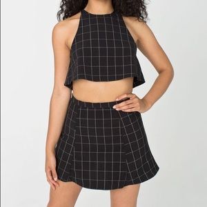 American Apparel Grid Skirt (L)