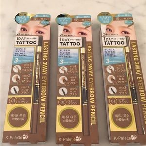 BRAND NEW! K Palette Lasting 3-Way Eyebrow Pencil