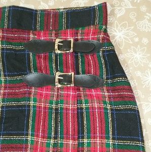 Vintage '80s Plaid Skirt