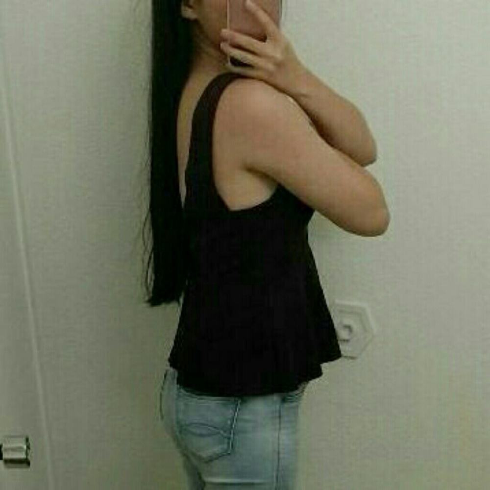 Burgundy urban outfitters peplum top