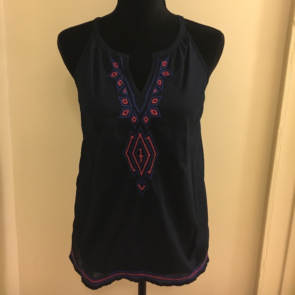 Blue Spaghetti Strap Shirt