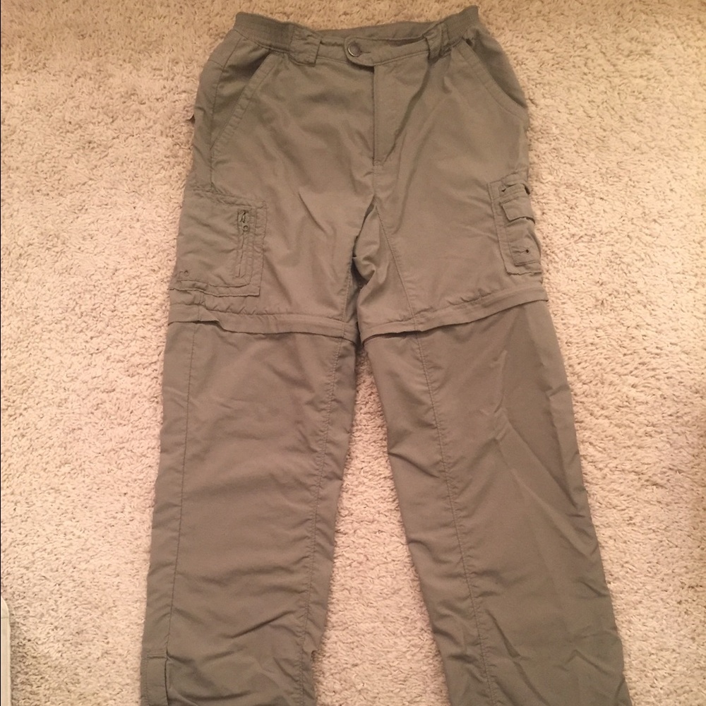 Columbia Women's Green Zip-off Nylon Pants
