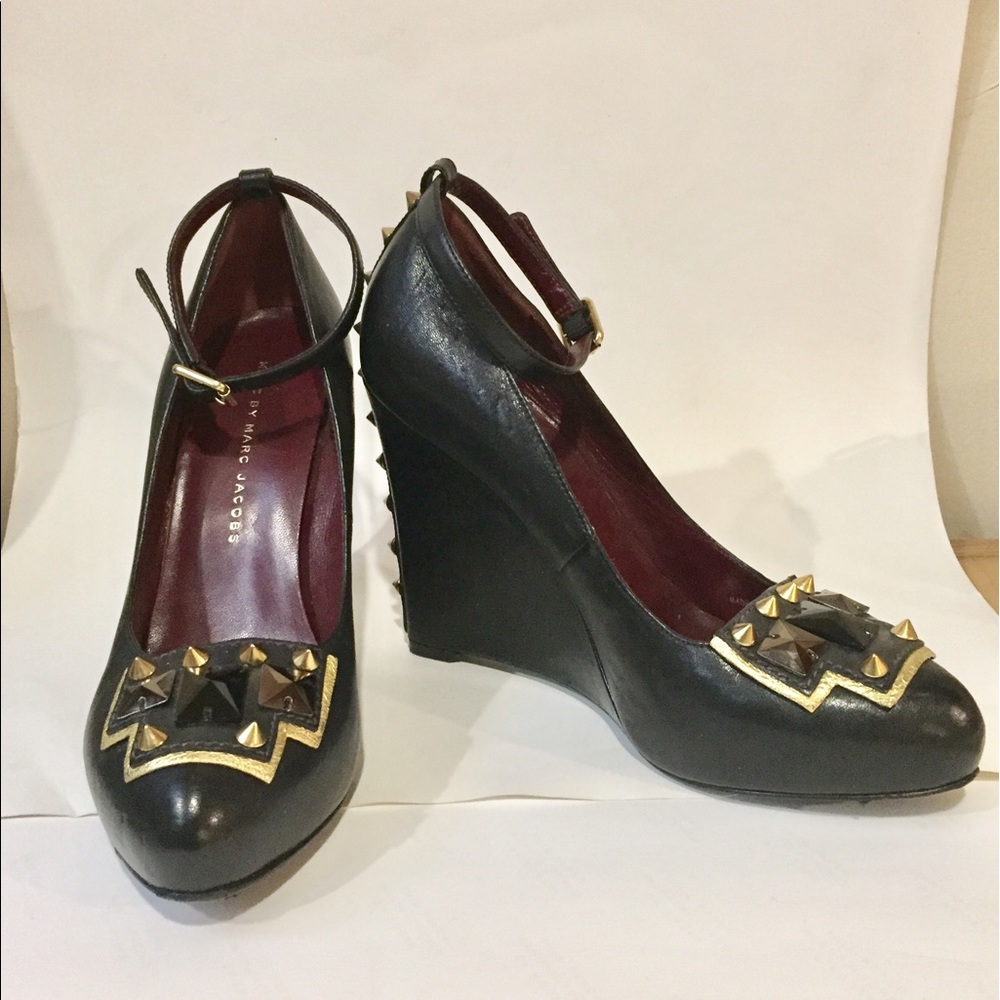 SOLD Marc by Marc Jacobs Embellished wedge heels