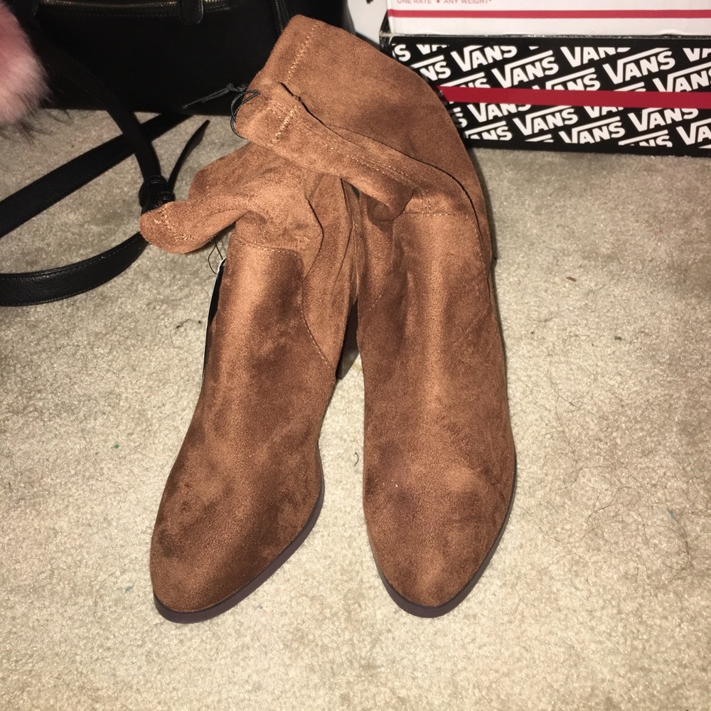 Brown sock boots