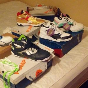 Nikes and Reebok pumps