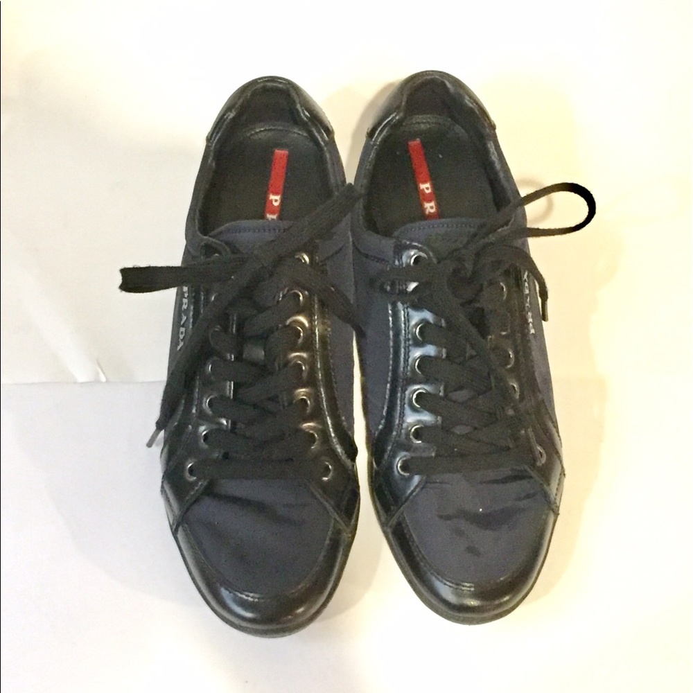 SOLD Prada Sport Navy nylon sneakers