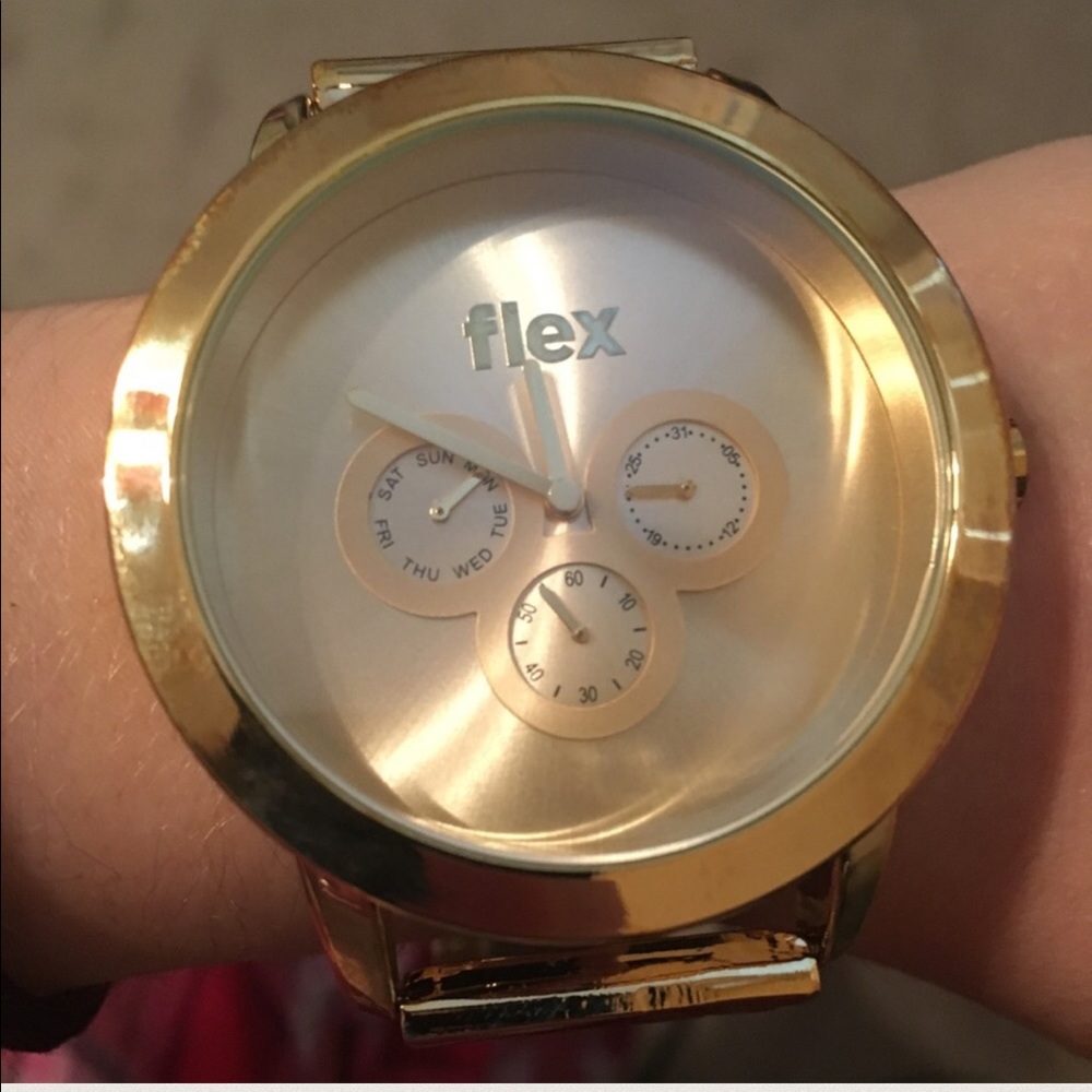 gold flex watch